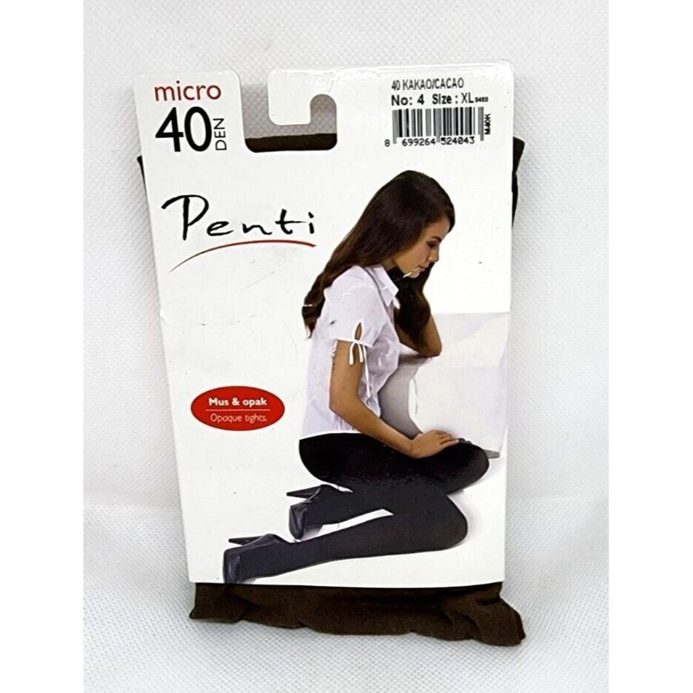 Penti Micro 40 Denier Opaque Cacao #4 XL Woman Rare Tights 4043